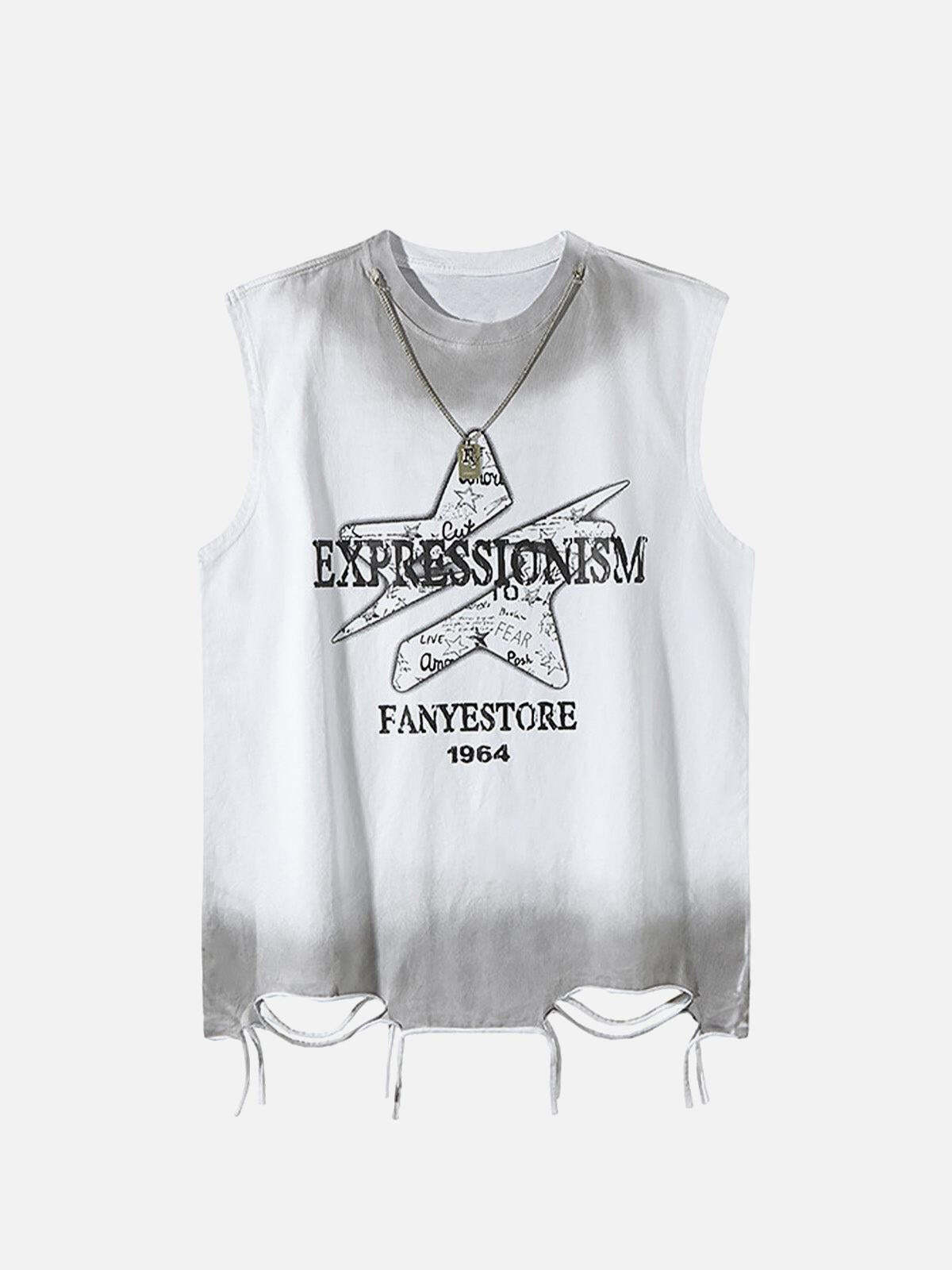 Concert Outfit Street Star Graphic Vest Concert Outfit Street Star Graphic Vest