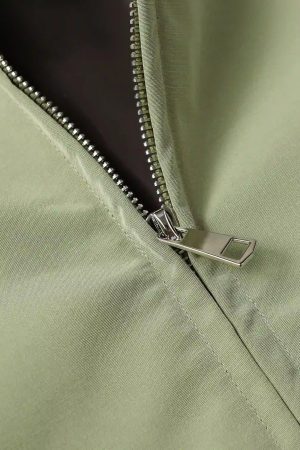 Concert Outfit Street Stars Embroidered Zip-Up Jacket