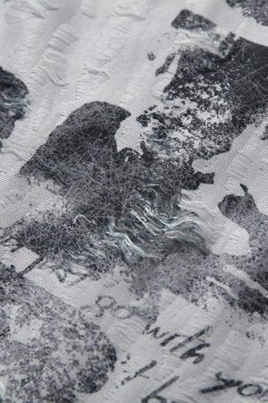 Concert Outfit Street Stitching Cross Print T-Shirt