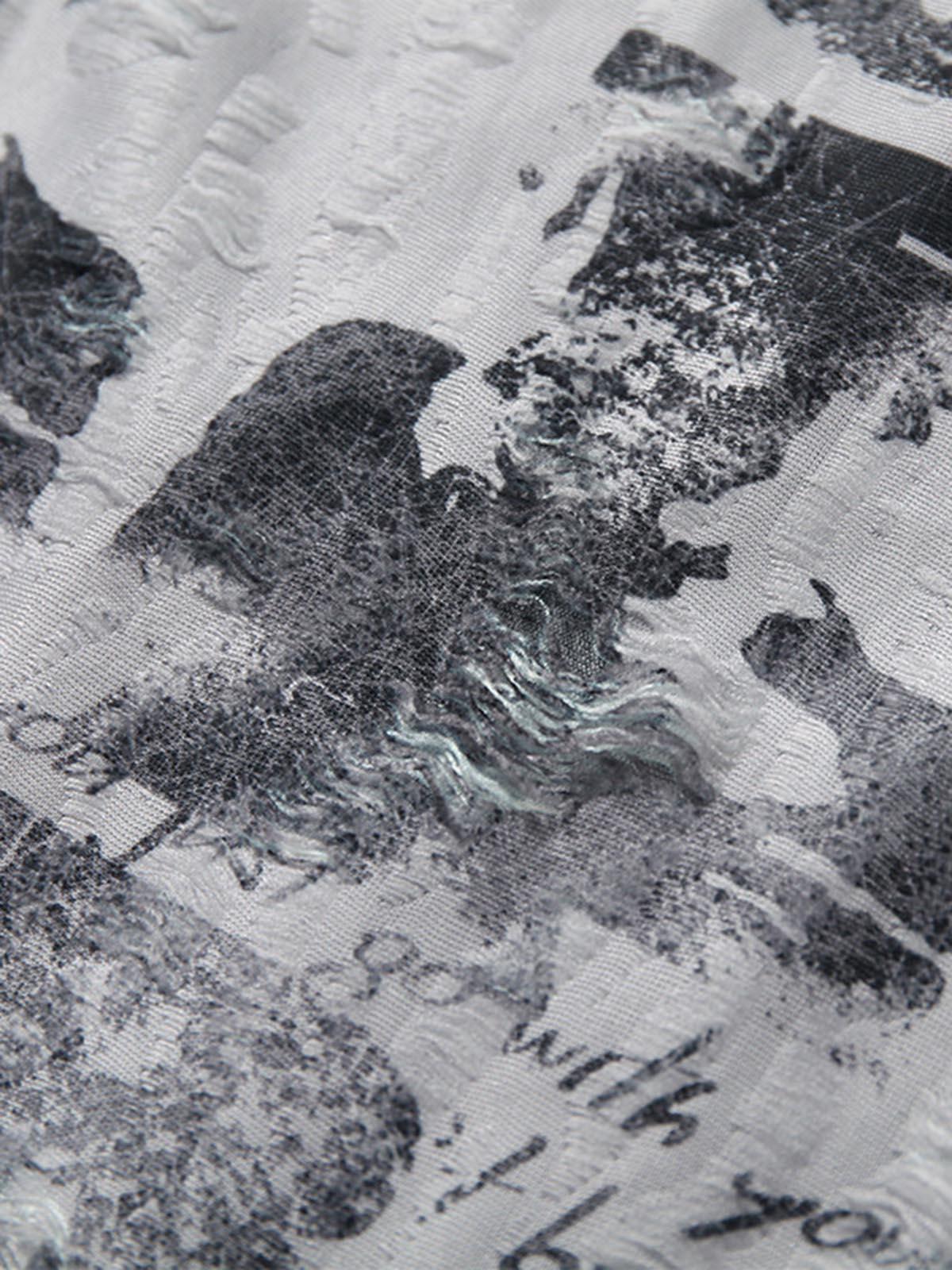 Concert Outfit Street Stitching Cross Print T-Shirt Concert Outfit Street Stitching Cross Print T-Shirt