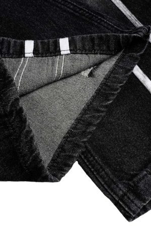 Concert Outfit Street Stripe Dirty Dye Barrel Jeans