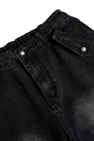 Concert Outfit Street Stripe Paneled Work Jeans