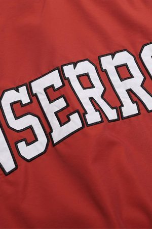 Concert Outfit Street V-Neck Baseball-Inspired Sweatshirt