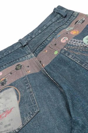 Concert Outfit Street Washed Cleanfit Straight Jeans