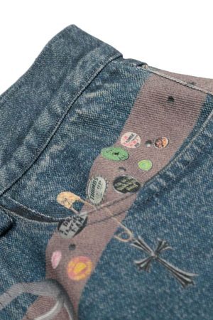 Concert Outfit Street Washed Cleanfit Straight Jeans