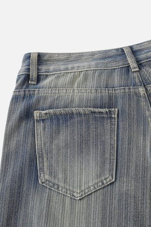 Concert Outfit Stripe Washed Jeans