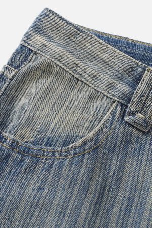 Concert Outfit Stripe Washed Jeans