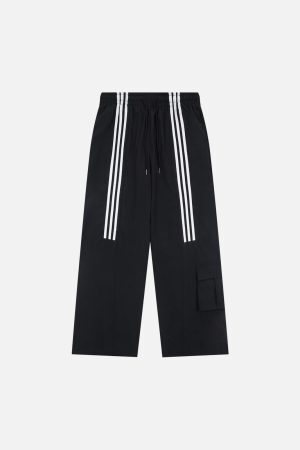 Concert Outfit Striped Draped Sweatpants