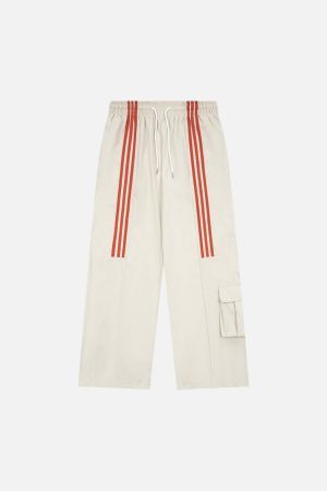 Concert Outfit Striped Draped Sweatpants