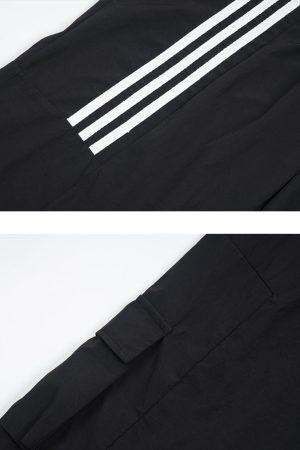 Concert Outfit Striped Draped Sweatpants