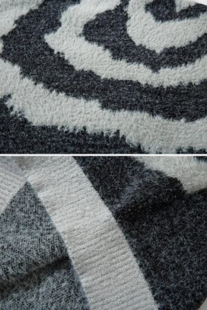 Concert Outfit Striped Knit Sweater