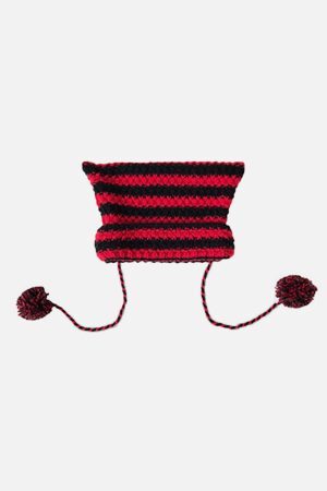 Concert Outfit Striped Little Devil Cat Ear Hat