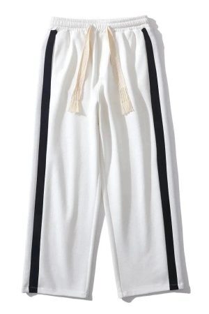 Concert Outfit Striped Patchwork Pants