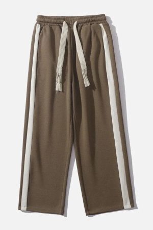 Concert Outfit Striped Patchwork Pants