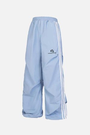 Concert Outfit Striped Pleated Sweatpants
