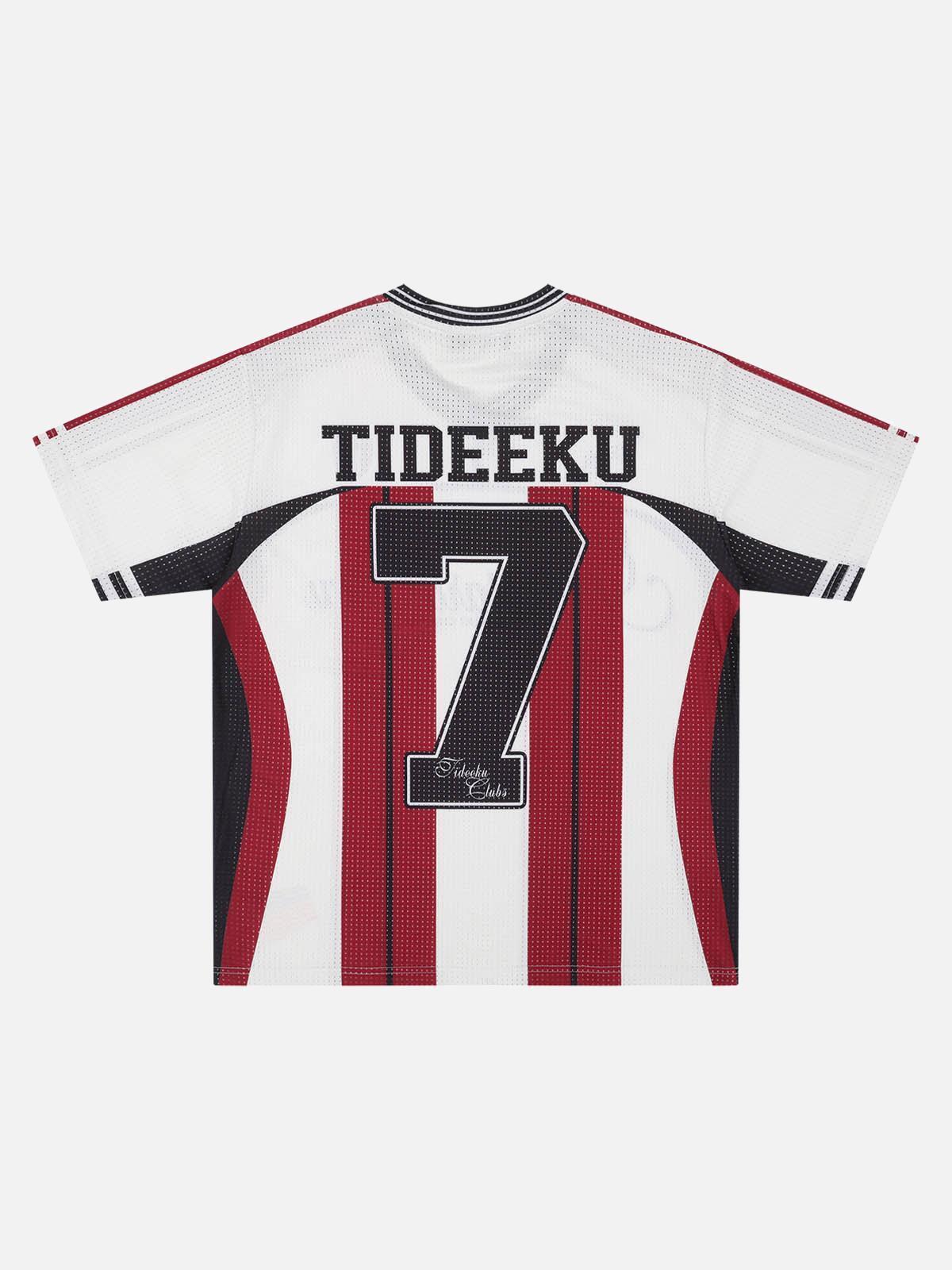 Concert Outfit Stylish Striped Sports Jersey T-Shirt Concert Outfit Stylish Striped Sports Jersey T-Shirt