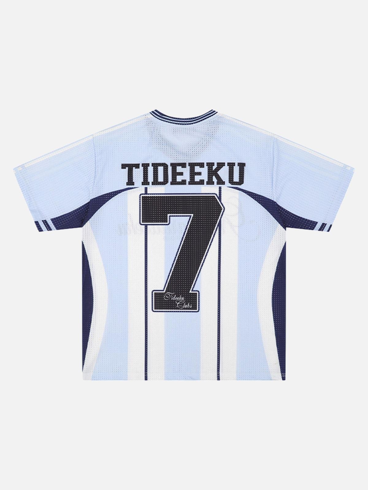 Concert Outfit Stylish Striped Sports Jersey T-Shirt Concert Outfit Stylish Striped Sports Jersey T-Shirt