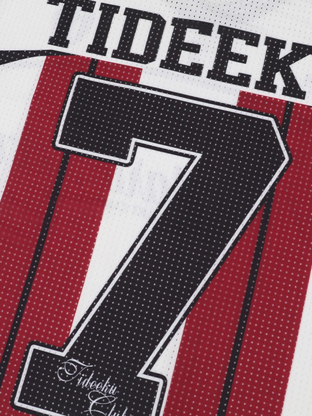 Concert Outfit Stylish Striped Sports Jersey T-Shirt Concert Outfit Stylish Striped Sports Jersey T-Shirt