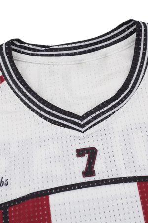 Concert Outfit Stylish Striped Sports Jersey T-Shirt