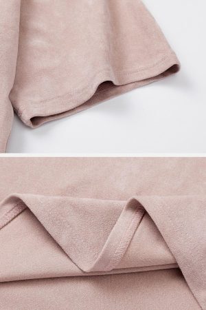 Concert Outfit Suede Angel Print Tee