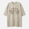 Concert Outfit Suede Angel Print Tee