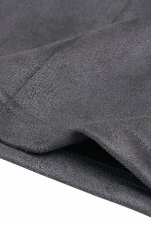 Concert Outfit Suede Contrast Color Spliced Letter Embroidery Oversize T-Shirt