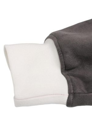 Concert Outfit Suede Contrast Stripe Embroidered Long SleeveT-Shirt