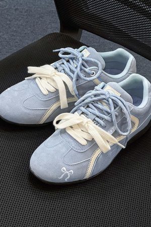 Concert Outfit Suede Lace-Up Sneakers