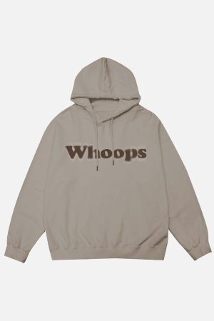 Concert Outfit Suede Letter Foam Print Hoodie