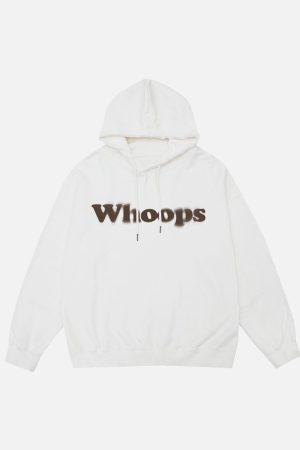 Concert Outfit Suede Letter Foam Print Hoodie