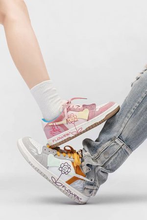 Concert Outfit Sunflower Couple Sports Skate Shoe