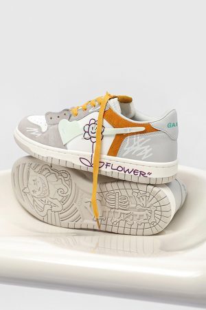 Concert Outfit Sunflower Hip-Hop Skate Shoes