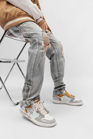 Concert Outfit Sunflower Hip-Hop Skate Shoes