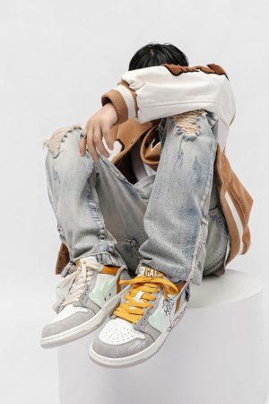 Concert Outfit Sunflower Hip-Hop Skate Shoes