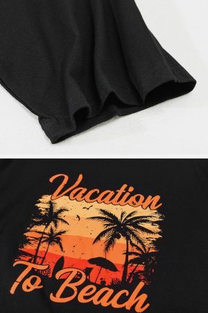 Concert Outfit Sunset Print Tee