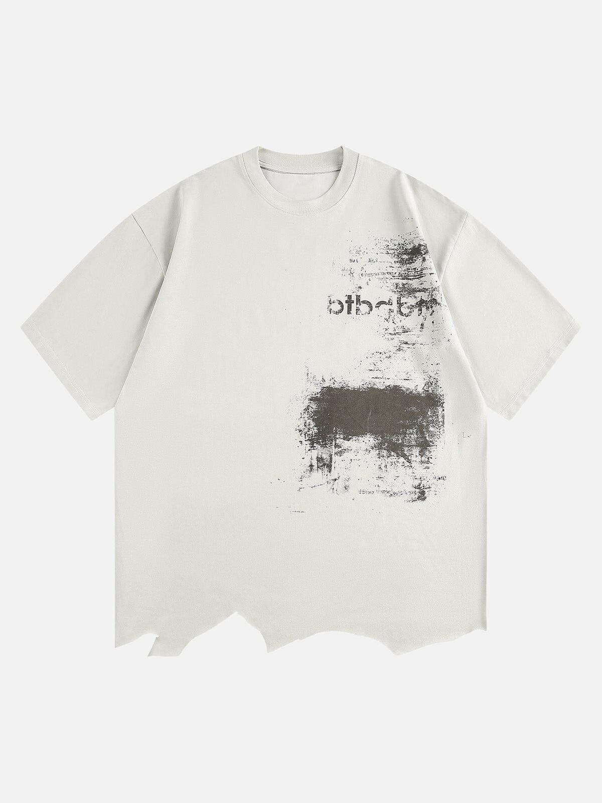 Concert Outfit Tattered Design Printed T-Shirt Concert Outfit Tattered Design Printed T-Shirt