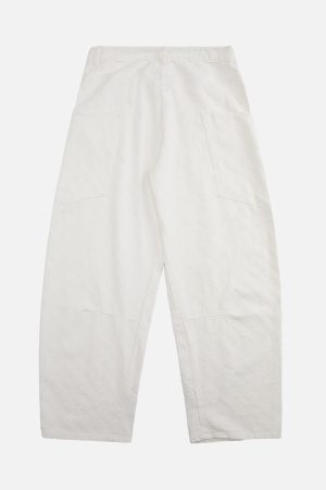 Concert Outfit Textured Structured Barrel Jeans