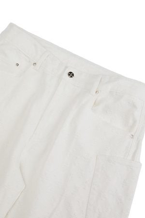 Concert Outfit Textured Structured Barrel Jeans