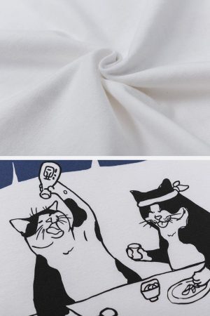 Concert Outfit The Cat After Work Print Tee