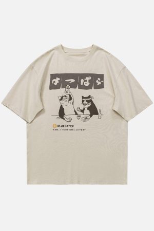 Concert Outfit The Cat After Work Print Tee