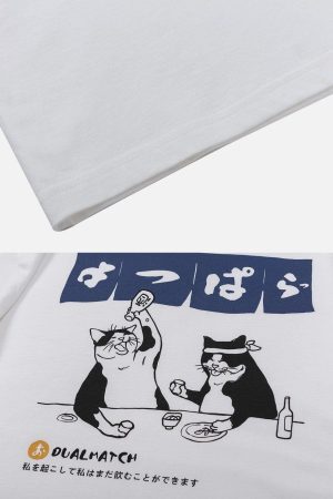 Concert Outfit The Cat After Work Print Tee