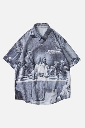 Concert Outfit The Last Supper Printed Shirts