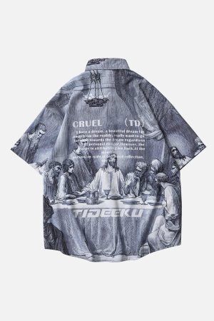 Concert Outfit The Last Supper Printed Shirts