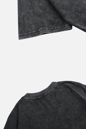 Concert Outfit Thermal Image Skull Print Tee