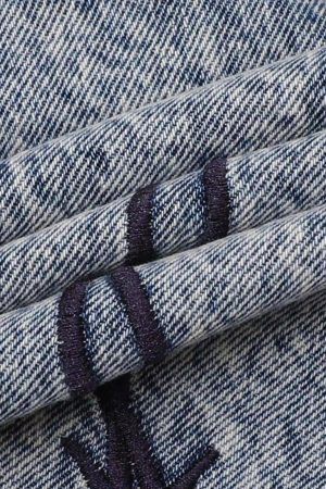 Concert Outfit Thorn Chain Embroidered Jeans