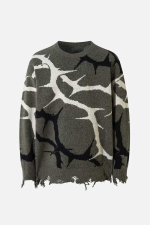 Concert Outfit Thorn Destroyed Sweater