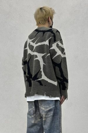 Concert Outfit Thorn Destroyed Sweater