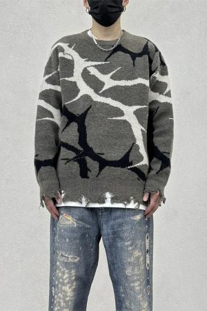 Concert Outfit Thorn Destroyed Sweater