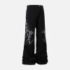Concert Outfit Thorn Embroidered Straight-Leg Jeans