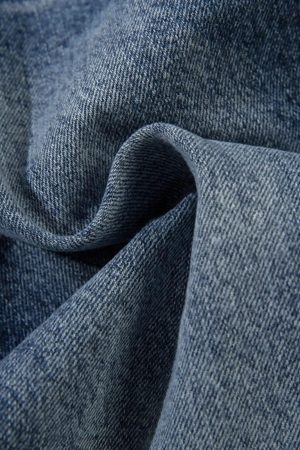 Concert Outfit Thorn Print Washed Oversized Jeans